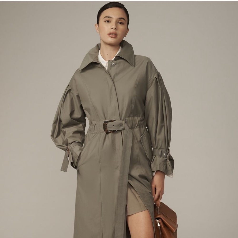 Anthropologie Belted Trench Coat